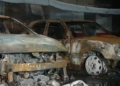 Desalojan un edificio tras un incendio en un garaje de la urbanización de LoGüeno