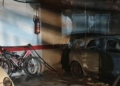 incendio8 Desalojan un edificio tras un incendio en un garaje de la urbanización de LoGüeno