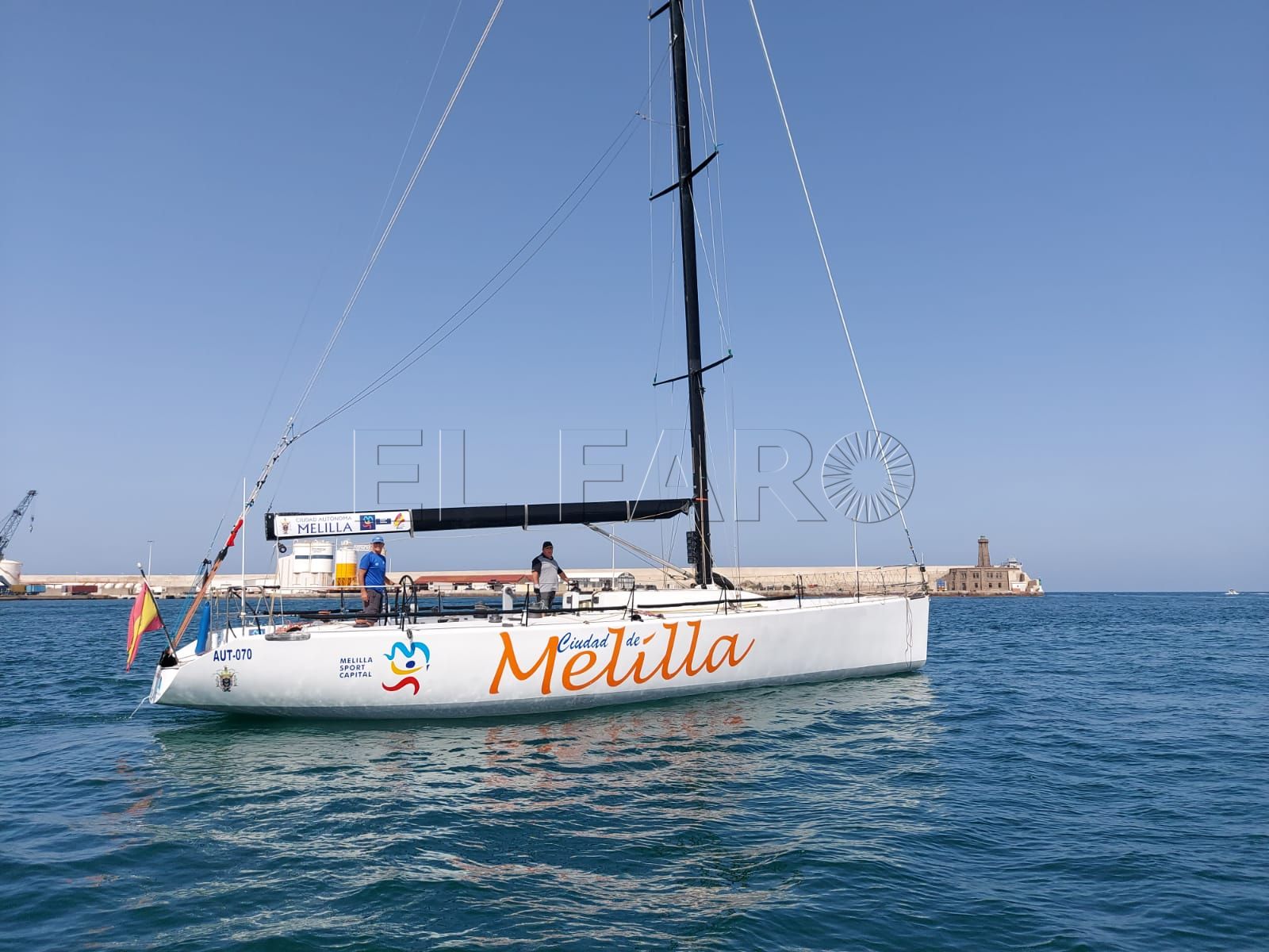 CM saliendo de Melilla2 El Ciudad de Melilla Sport Capital listo para navegar en Málaga