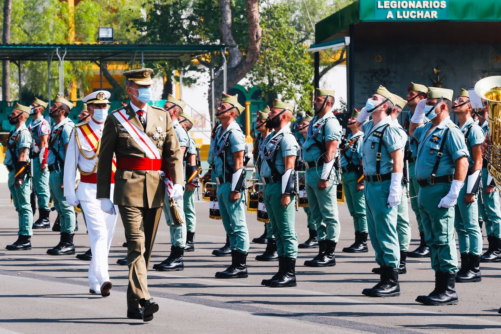 el rey en el centenario de la legión El Rey traslada su “cariño y admiración” a la Legión en su centenario