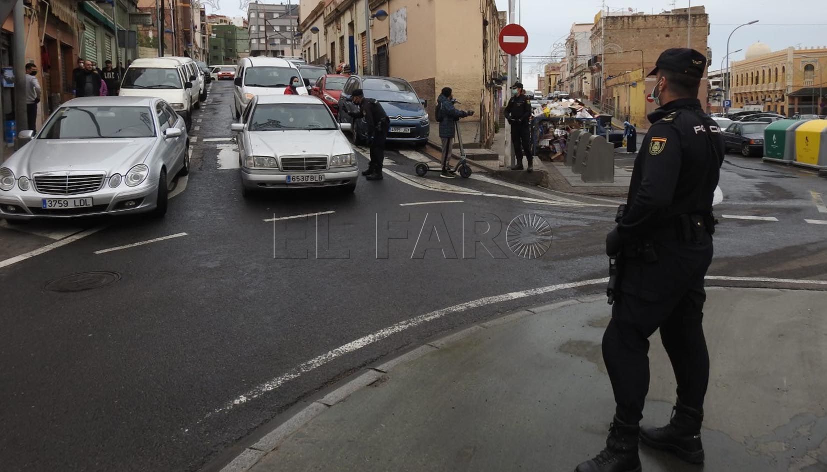 policia controles Melilla solo en 15 brotes tiene a 183 positivos (50% del total de casos) y 1.030 contactos