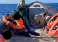 03 Traslado detenidos y droga Arriesgada persecución a una narcolancha junto a las islas Chafarinas