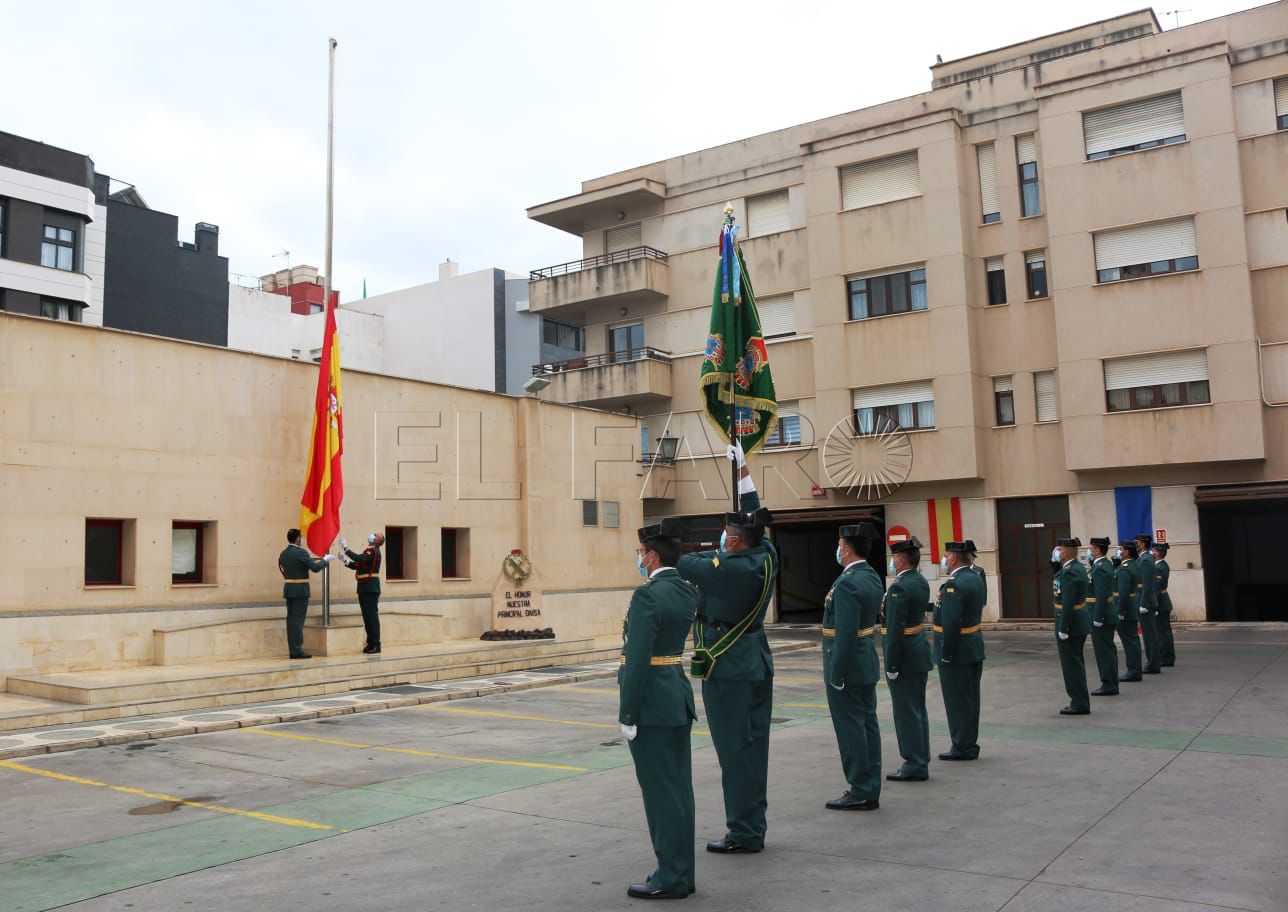 foto 2 Sencillo y solemne acto a la Patrona de la Guardia Civil en tiempos de pandemia