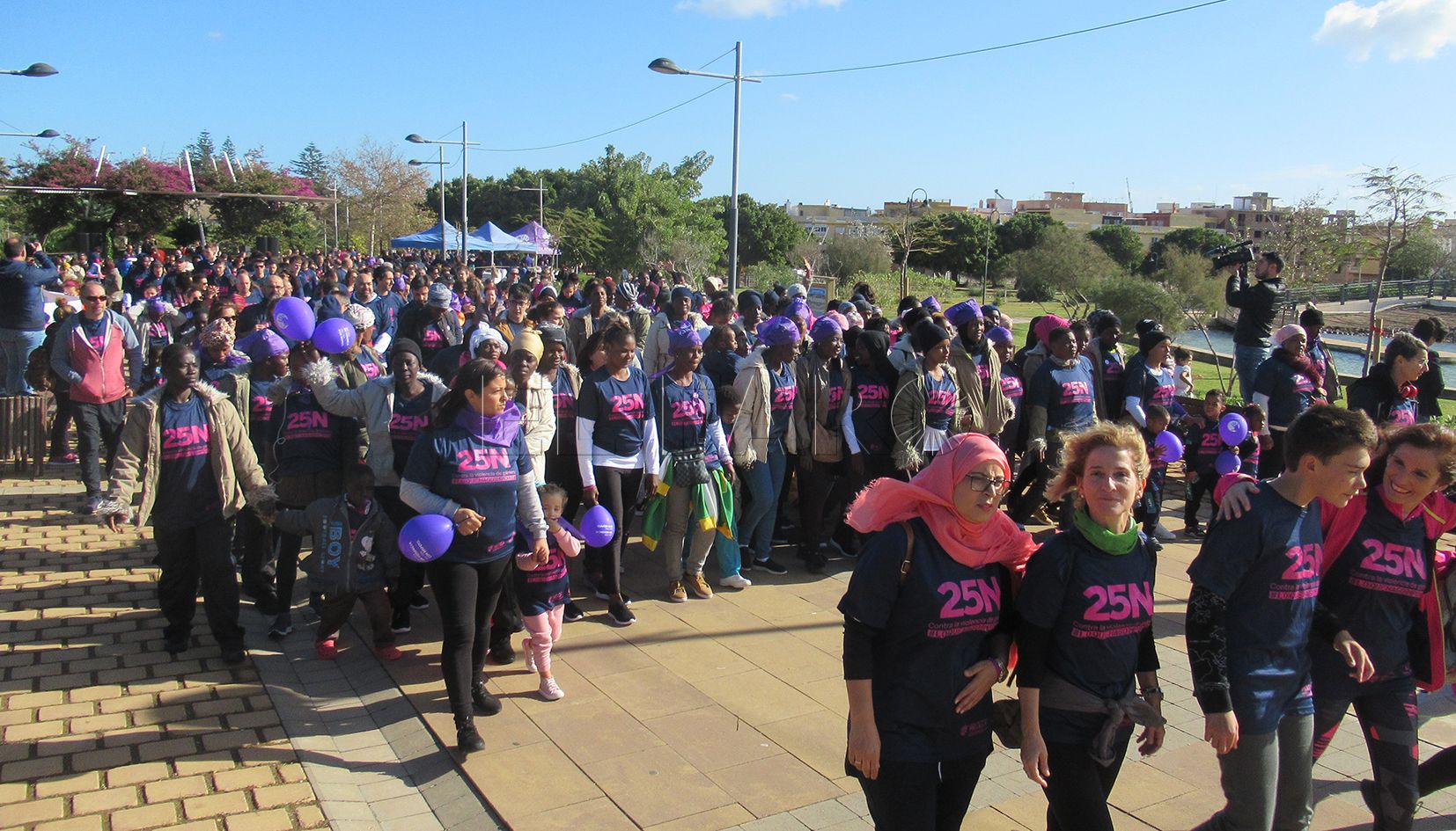 caminata4 El 25N habrá un acto institucional, pero sin público