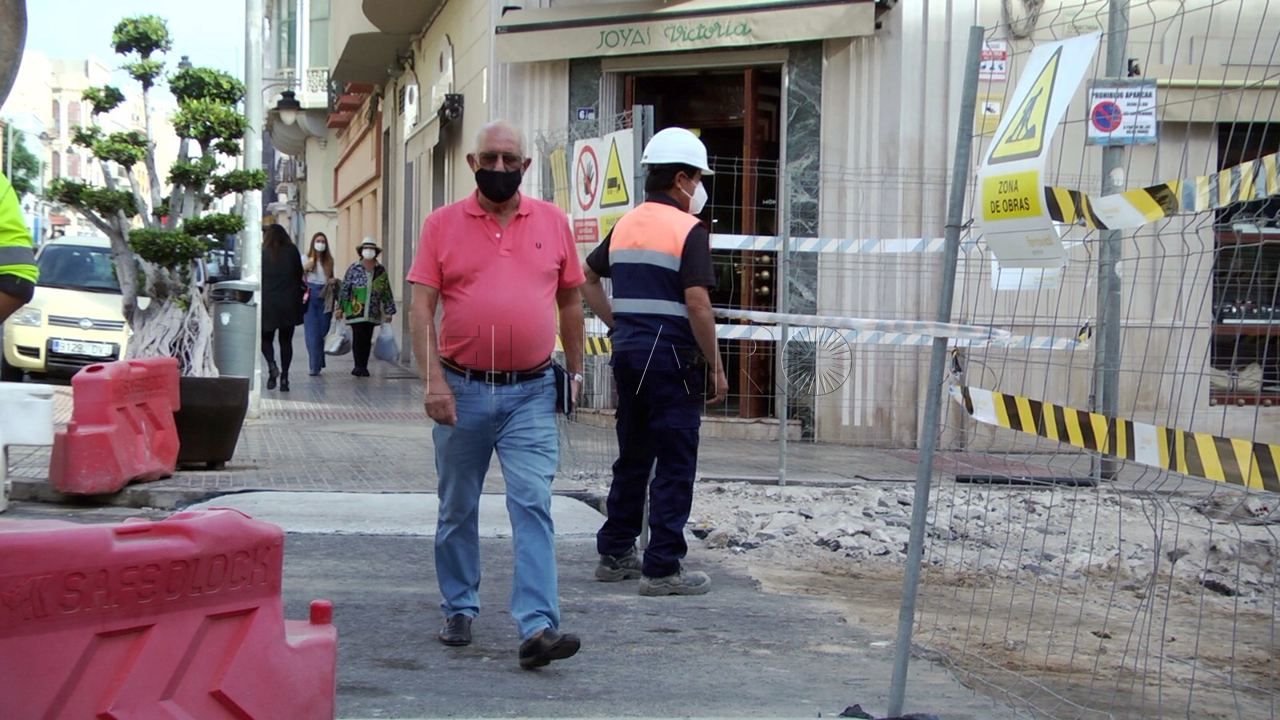 obras centro melilla 2 Descontento por las obras del centro y poco optimismo de cara a la campaña de Navidad