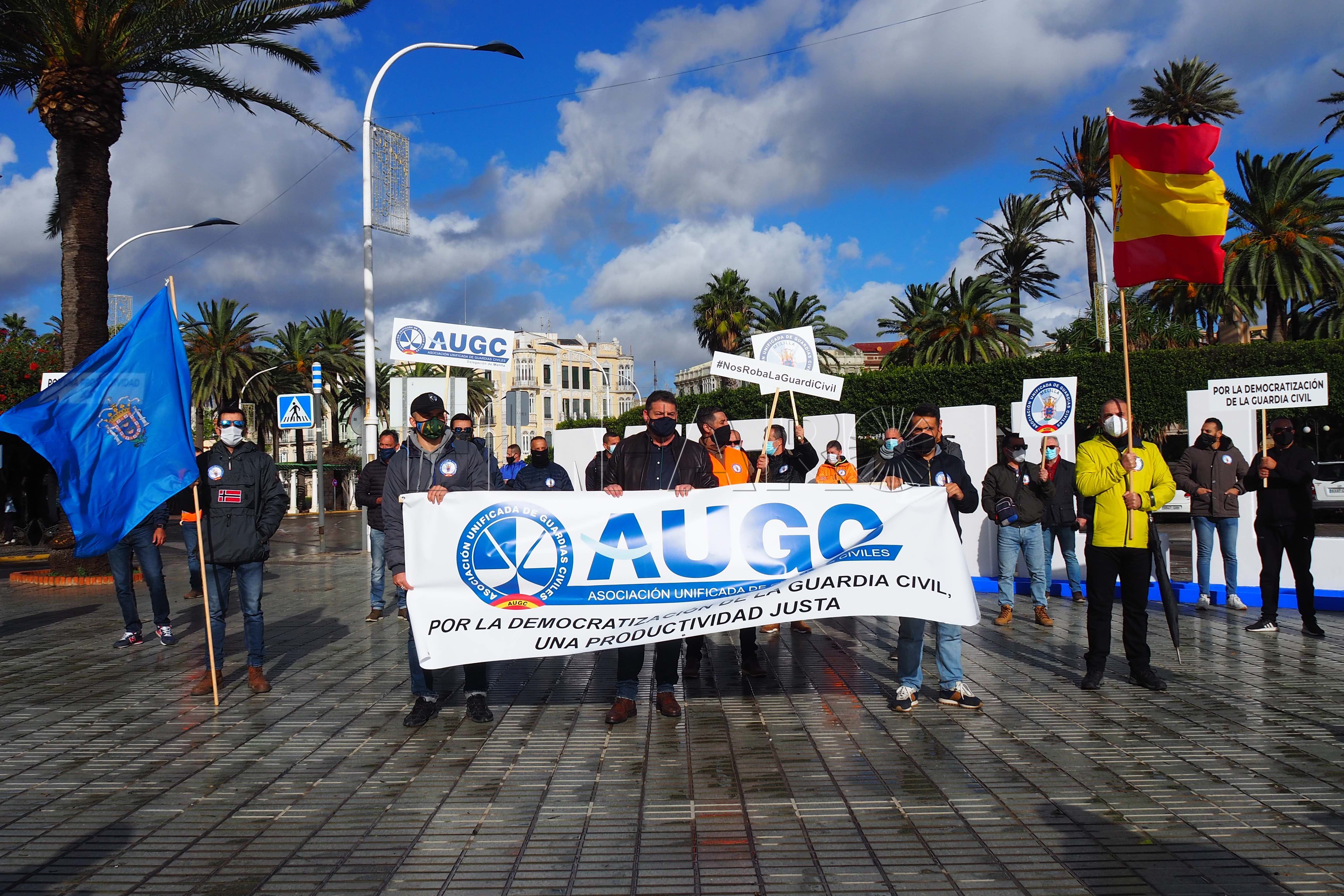 AUGC Concentración Guardia Civil La AUGC se concentra contra el reparto de la productividad de la Guardia Civil
