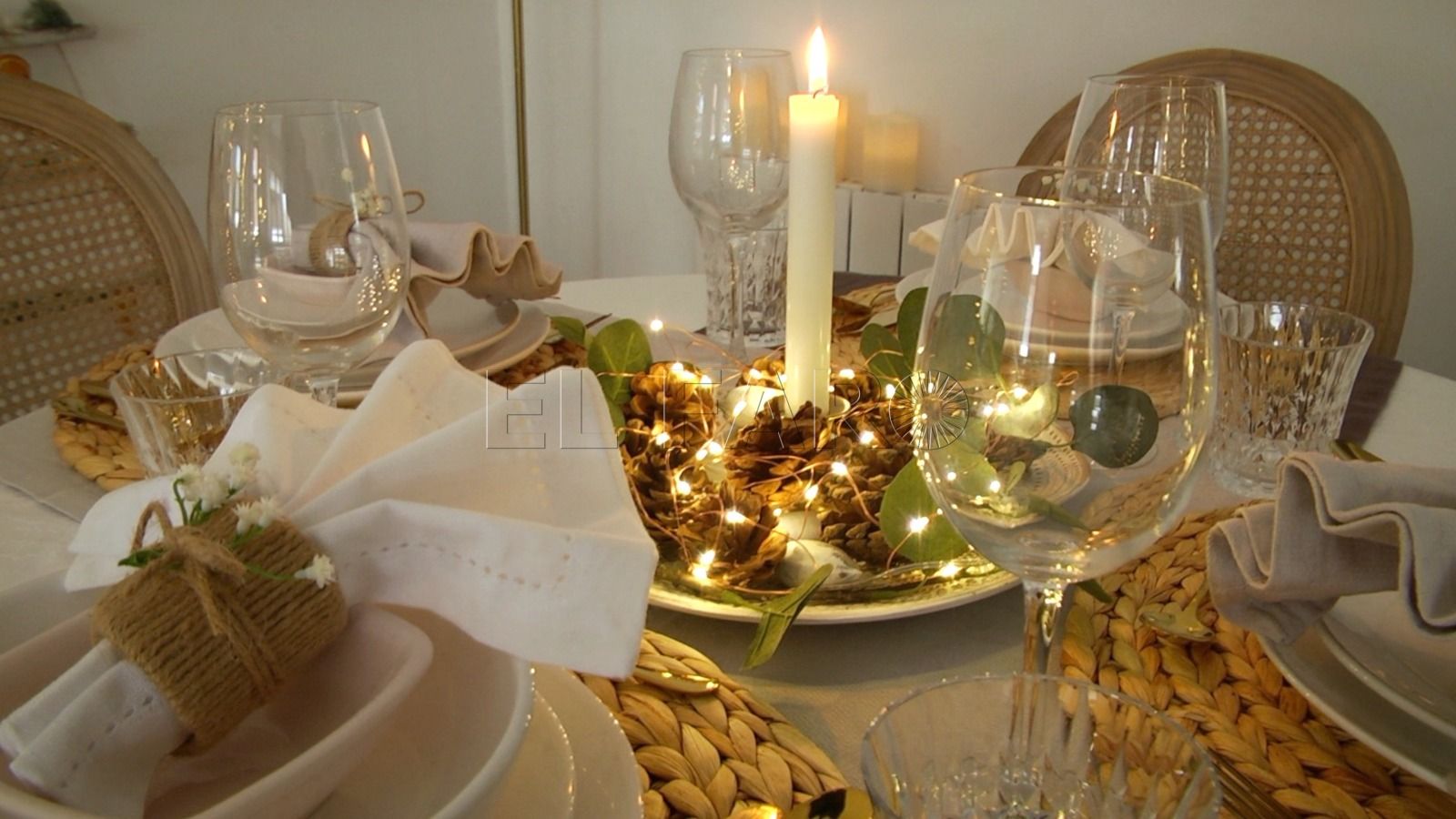 centro de mesa Navidad Unas fiestas diferentes