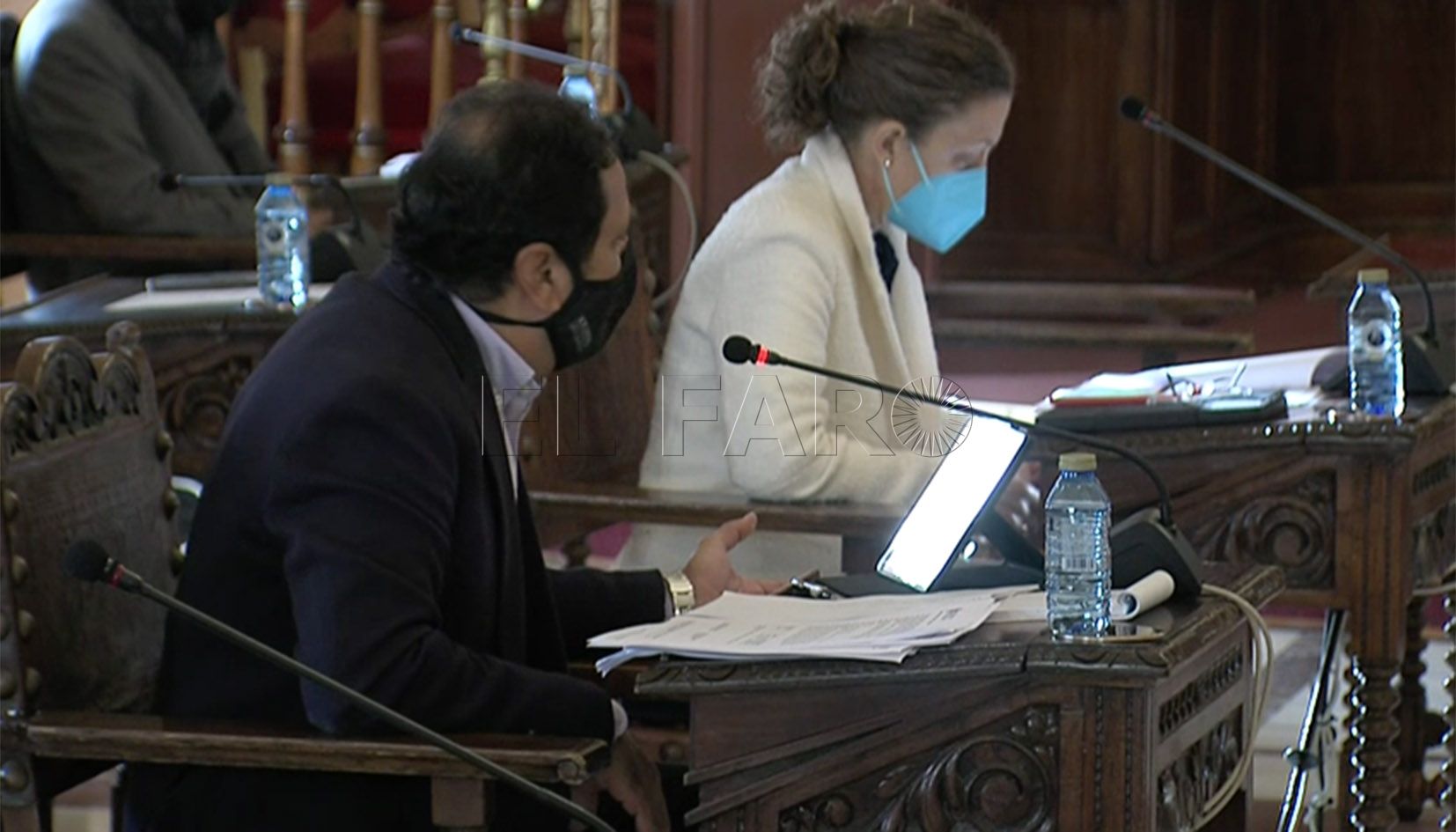 hassan Quevedo ve injustificado gastar 350.000 euros en desinfectar jardines y Mohatar dice que es más empleo