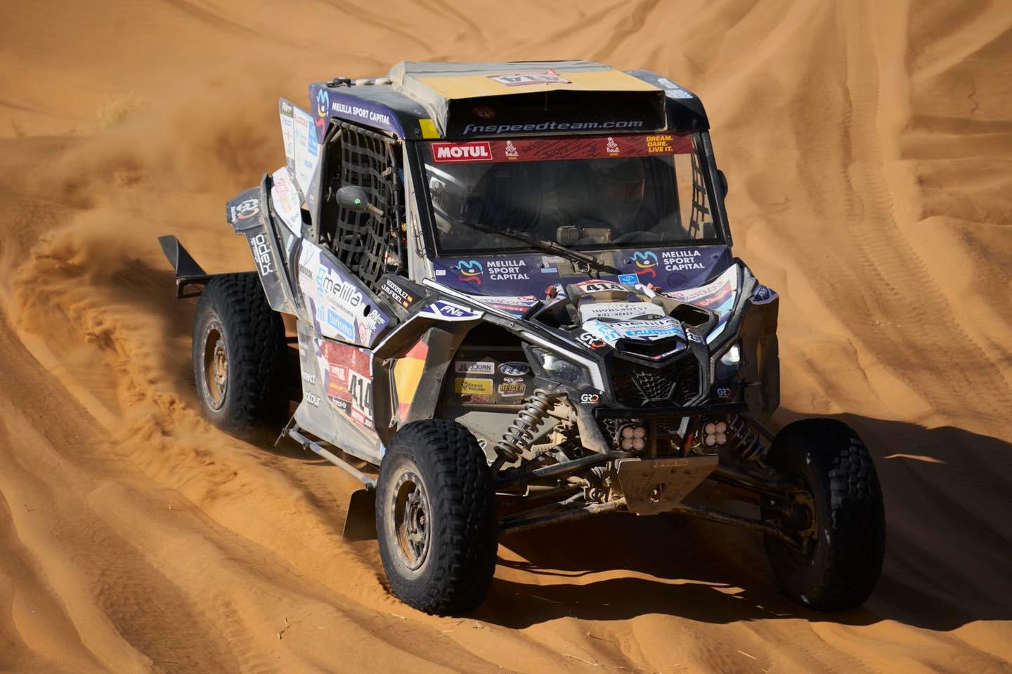 Buen caminar de los melillenses en el Dakar 2021