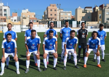 Uno de los onces iniciales de los melillenses en esta temporada.