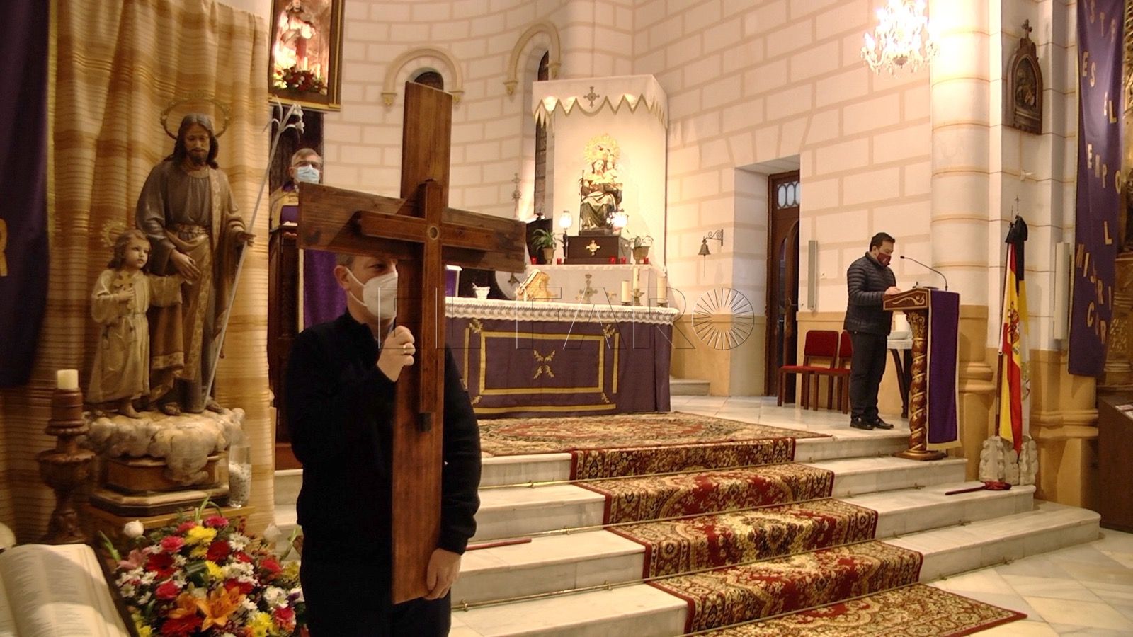 Melilla inicia la Cuaresma con un Vía Crucis adaptado a las restricciones de la pandemia. Melilla inicia la Cuaresma con un Vía Crucis adaptado a las restricciones de la pandemia