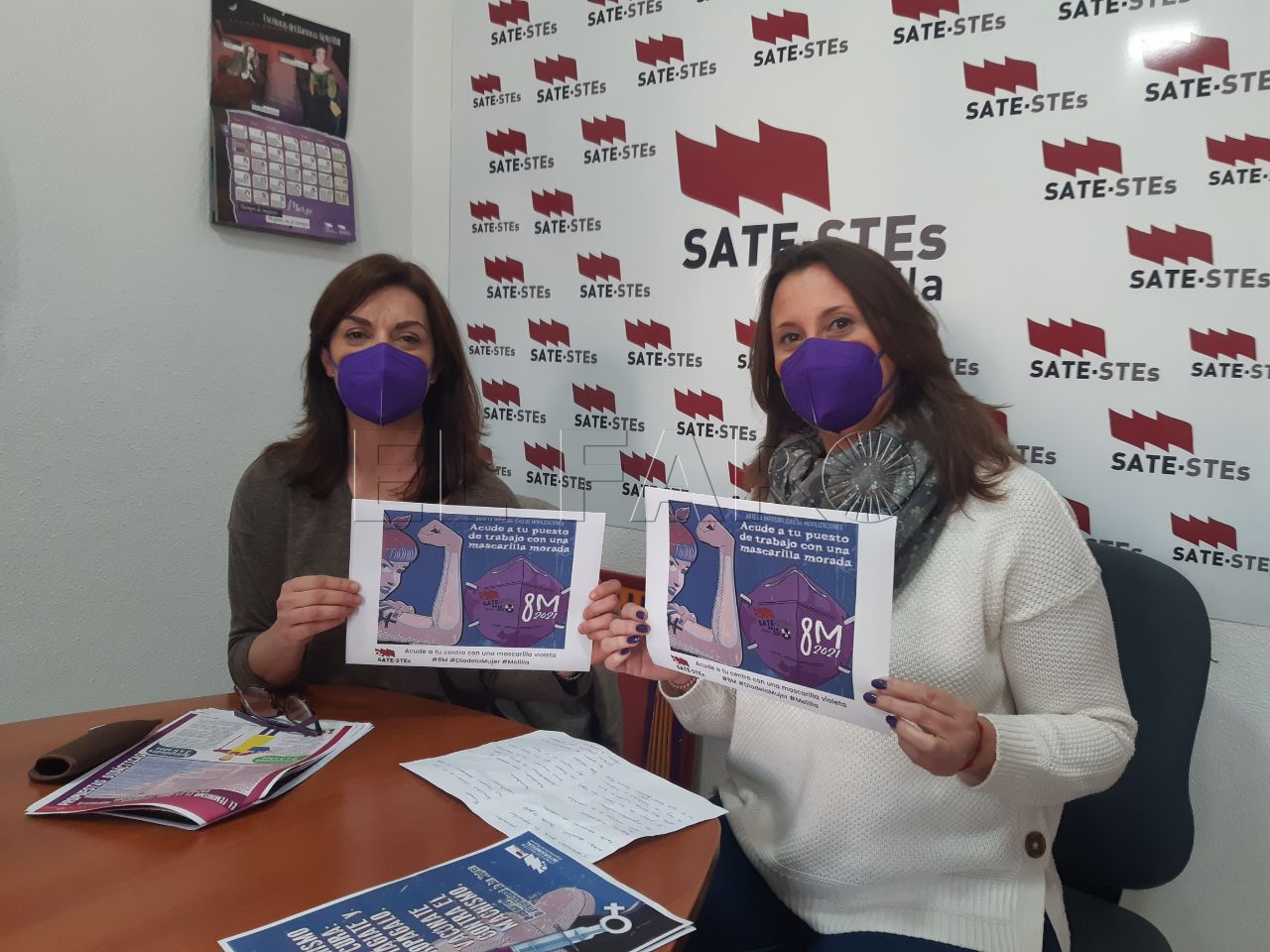 SATE STEs anima a usar una mascarilla morada el 8M SATE-STEs anima a usar una mascarilla morada el 8M