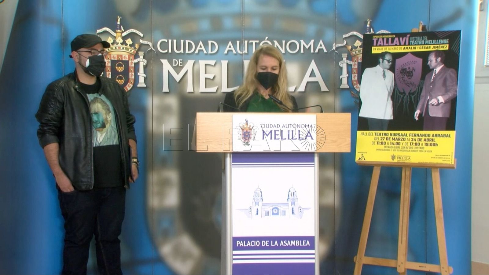 Treviño El Kursaal abre para una exposición que recorre el teatro melillense
