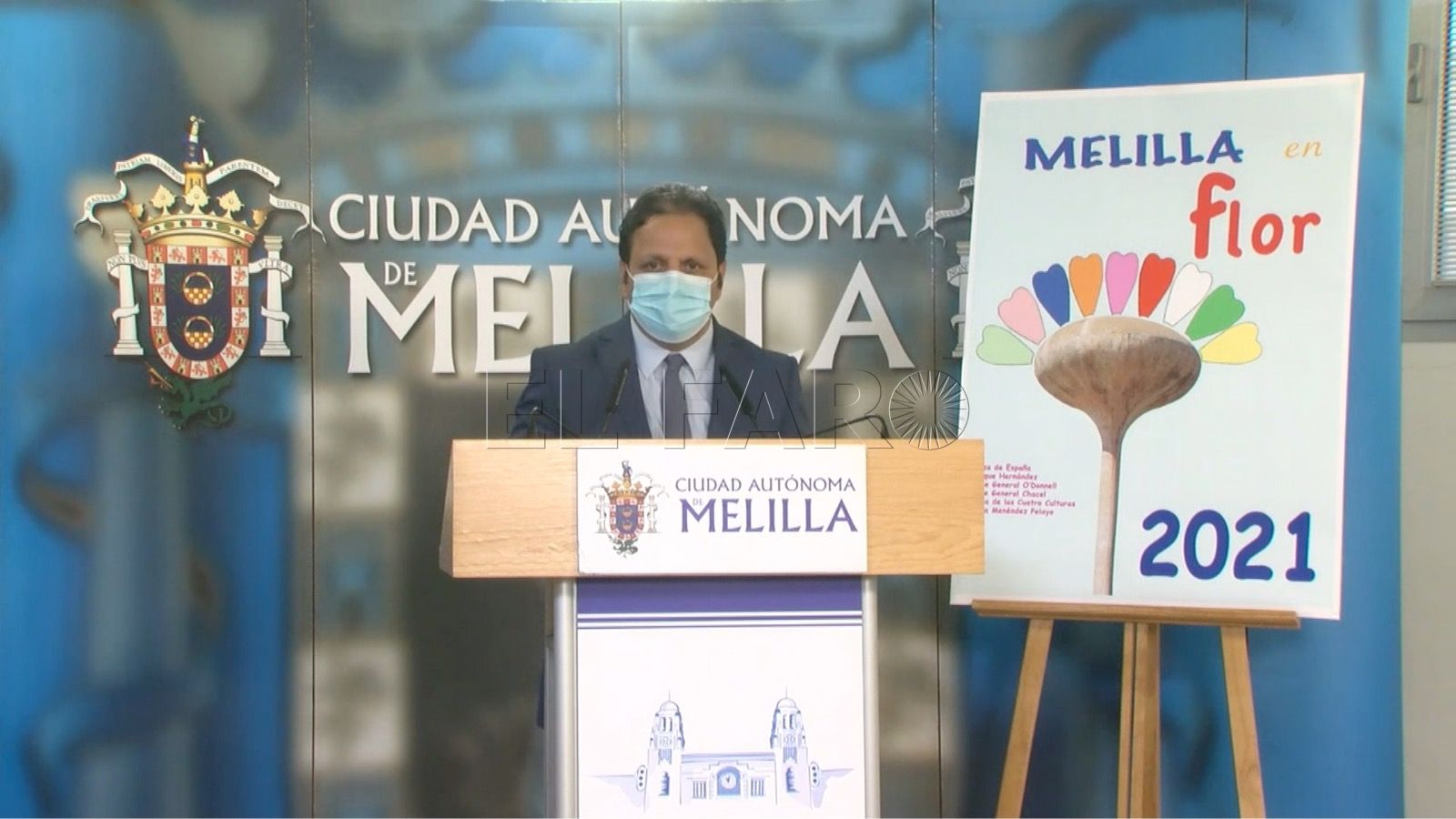 Hassan Mohatar consejero de Medio Ambiente 1 10.000 flores inundarán las calles de Melilla