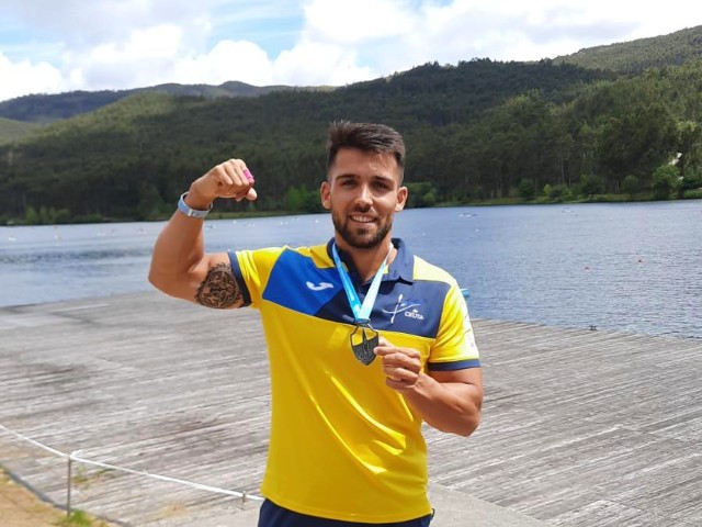José Luis Gómez, subcampeón de la Copa de España en K1 200 m.