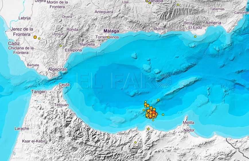 IGN Alborán Sur Los últimos terremotos vienen de la misma falla que el de 2016, pero son menos intensos