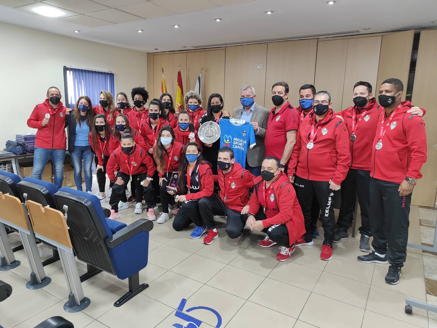 La RFEF recibe en su sede a las subcampeonas de la Copa de la Reina 2021