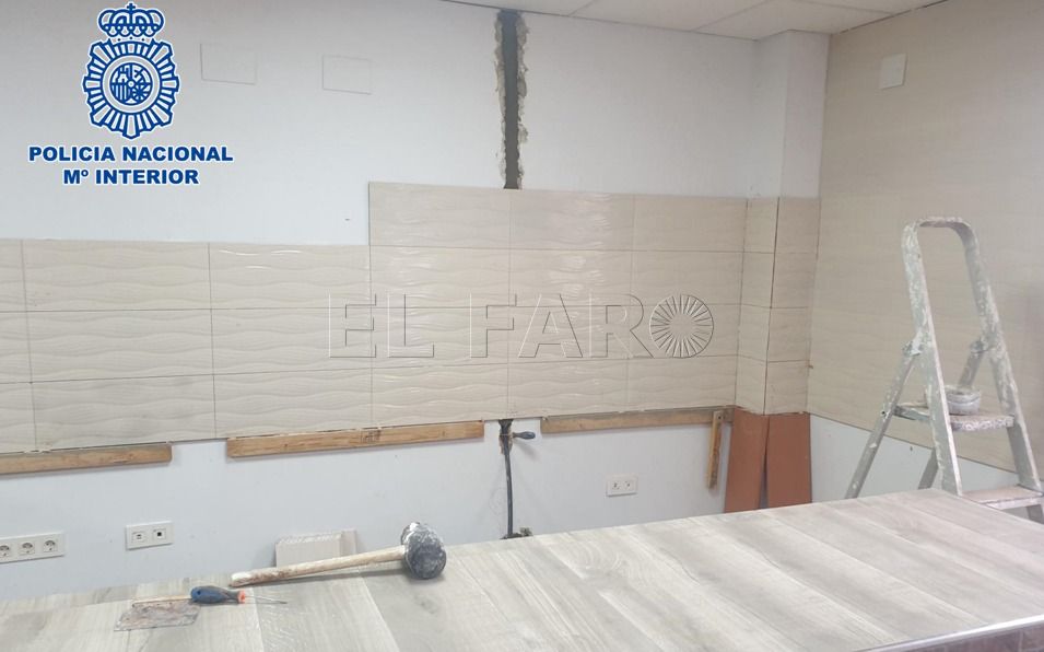 Obra en al que trabajaban las victimas Detenidas cuatro personas por un delito de explotación laboral
