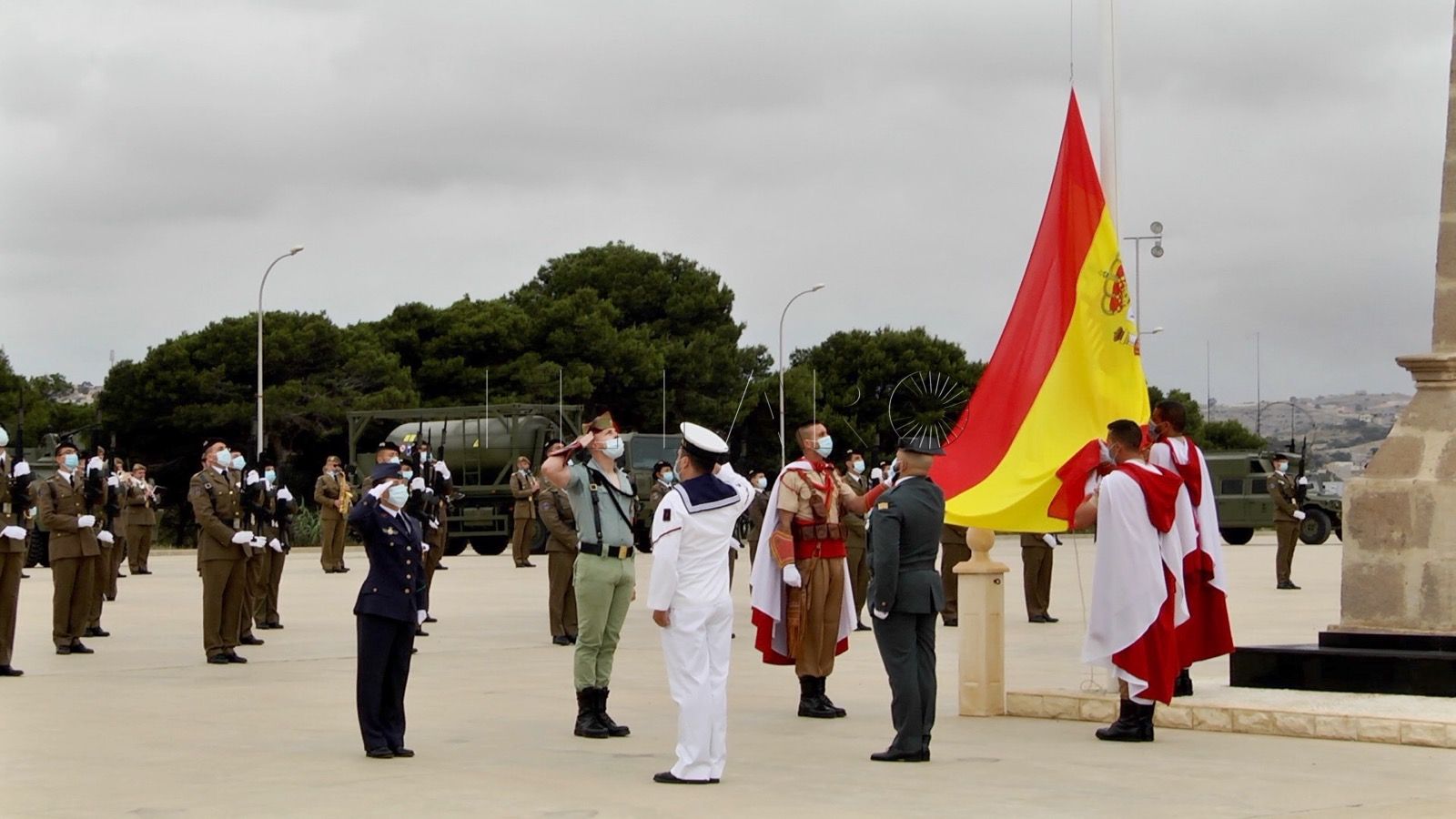 difas Día de las Fuerzas Armadas en Melilla, marcado por la COVID-19