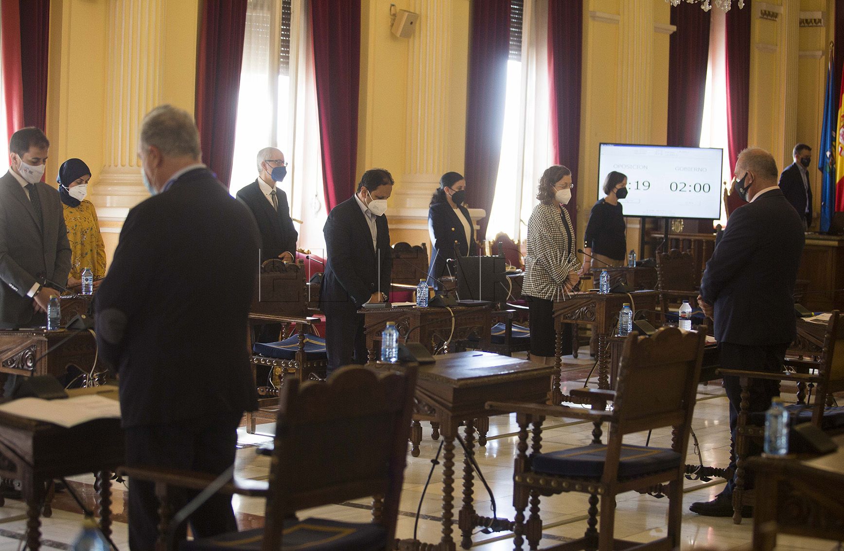 pleno 1 Los partidos de la Asamblea reconocen el buen ritmo de la vacunación en Melilla