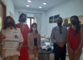 La clínica dental del CETI recibe material donado por el Club Rotary