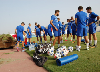 18D 5 Los azulinos vuelven a los entrenamientos en el Álvarez Claro