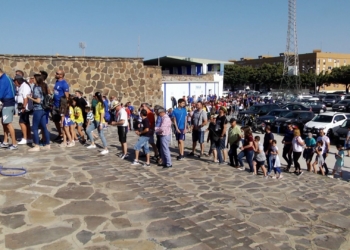 Ambientazo en el Álvarez Claro antes del UD Melilla At. Baleares Arranca la campaña de socios y abonados de la UD Melilla