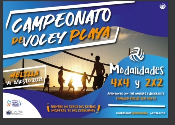 Cartel voley playa Llega el Campeonato de Melilla de Vóley Playa