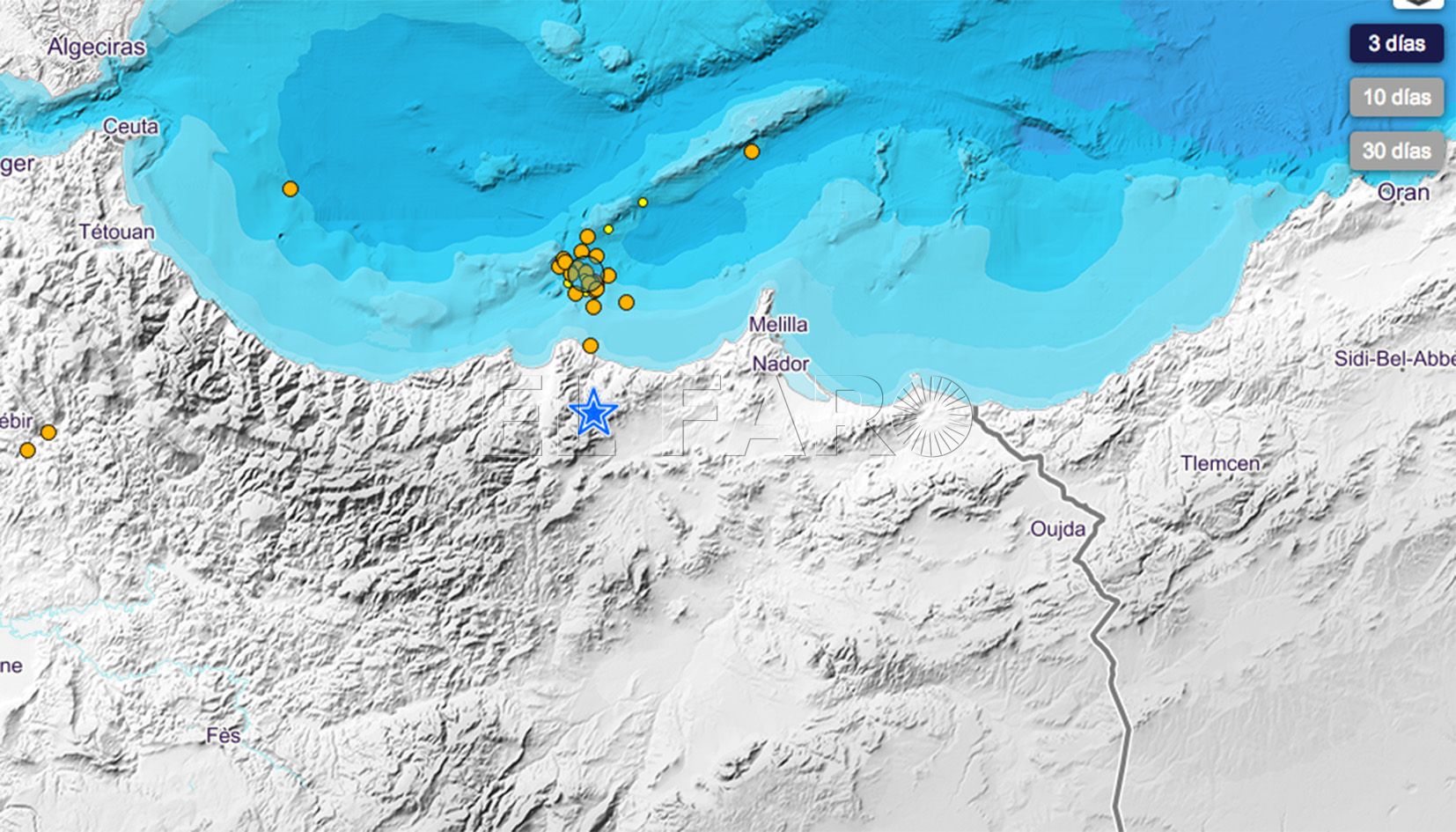 terremoto2 Cuatro terremotos en 45 minutos, uno de 4.5, se dejan sentir en Melilla