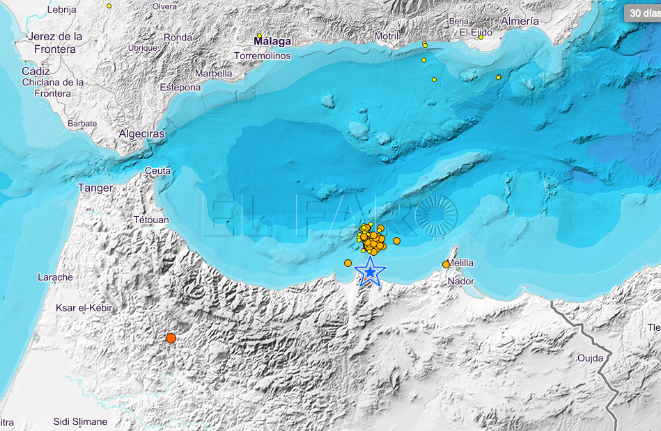 Melilla siente un terremoto de magnitud 4,9