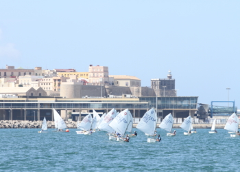 flota Igualdad en el estreno de las clases Optimist e Ilca en el Trofeo Club Marítimo MSC