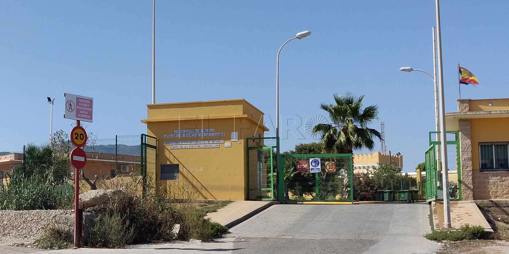 00 Vista general centro menores La Purísima La mitad de las cámaras del centro de la Purísima de Melilla están estropeadas