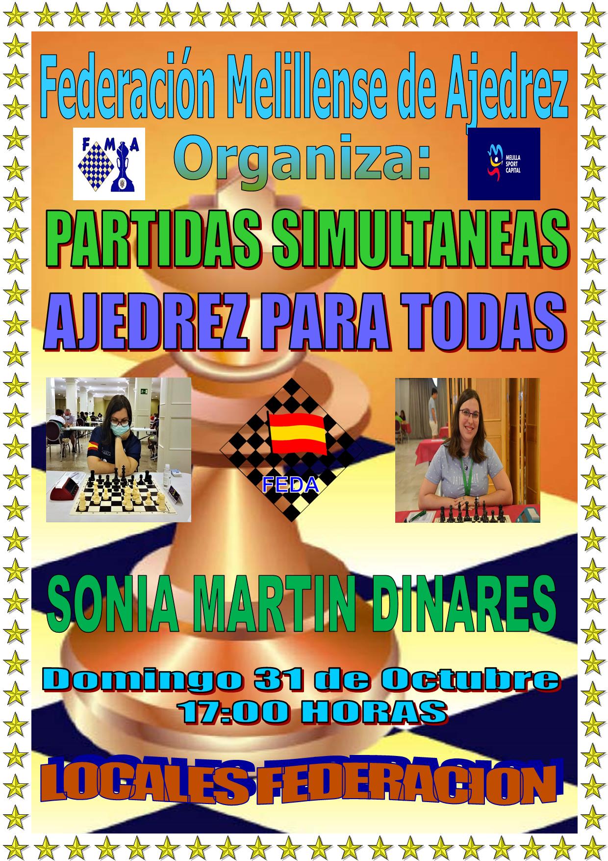 El domingo hay una simultánea de ajedrez