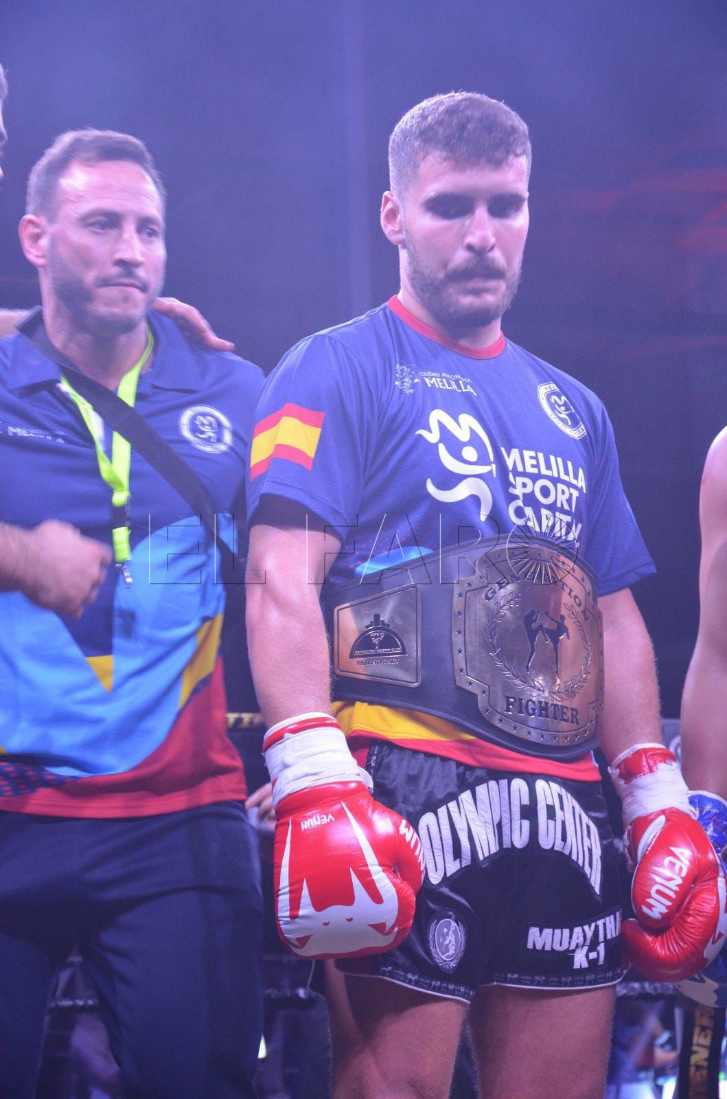 IMG 20211025 WA0016 El melillense Ahmed El Moussaoui se trae el cinturón de una velada francesa K1