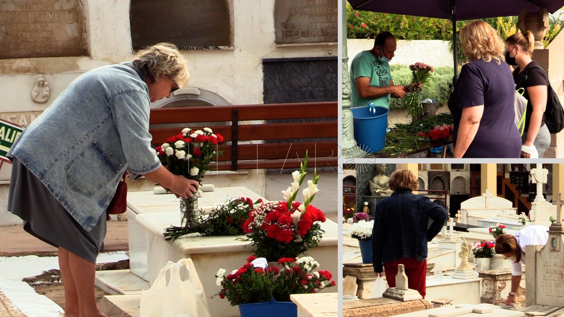 Los melillenses empiezan a preparar las lápidas por el Día de Todos los Santos Los melillenses empiezan a arreglar las lápidas por el Día de Todos los Santos