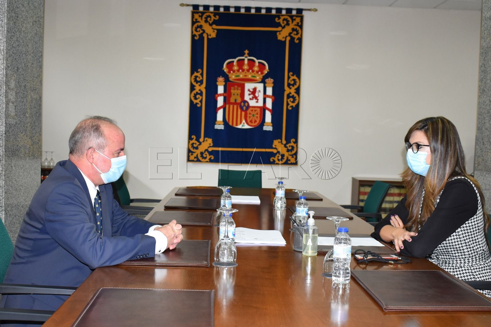 Reunión en Delegación Pablo Martínez Pablo Martínez, nuevo director del Centro de Estancia Temporal de Inmigrantes de Melilla