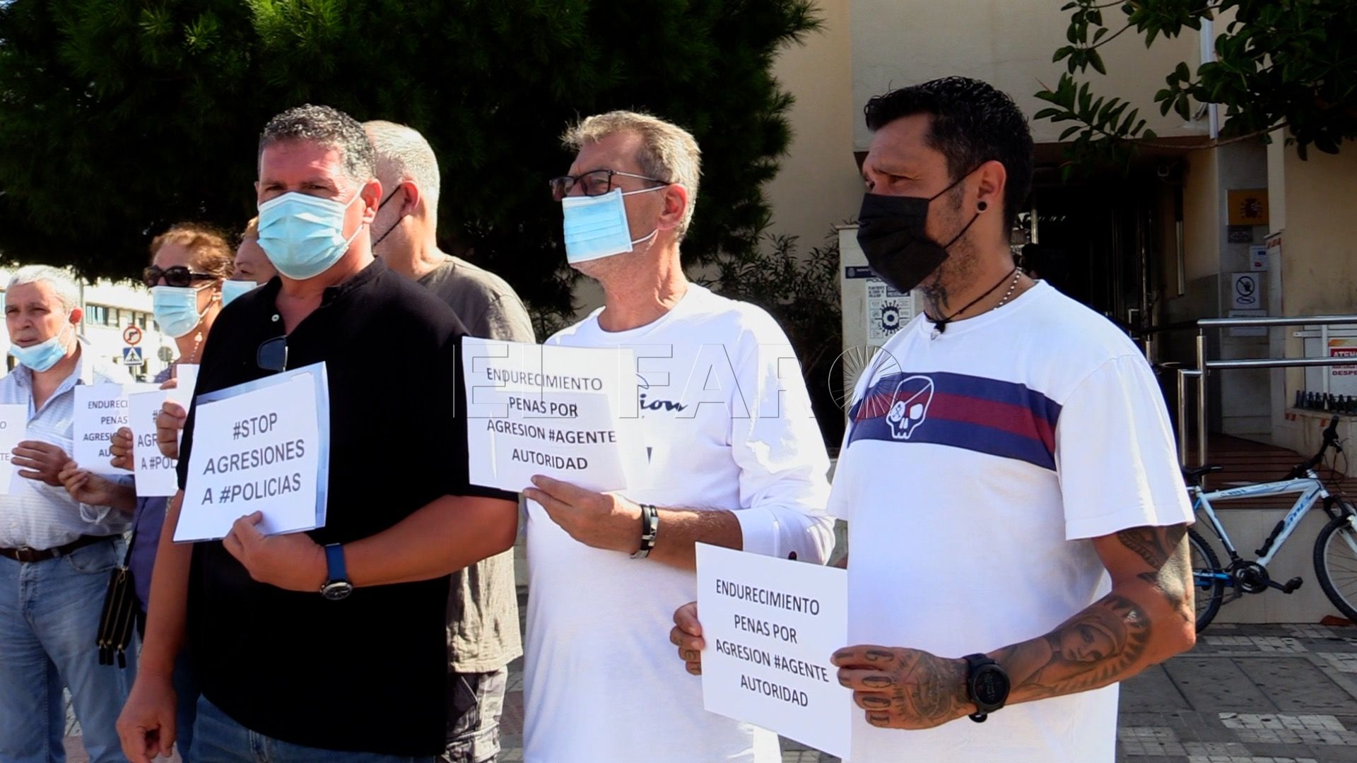concentració Al menos cinco agresiones a policías han ocurrido en Melilla este año