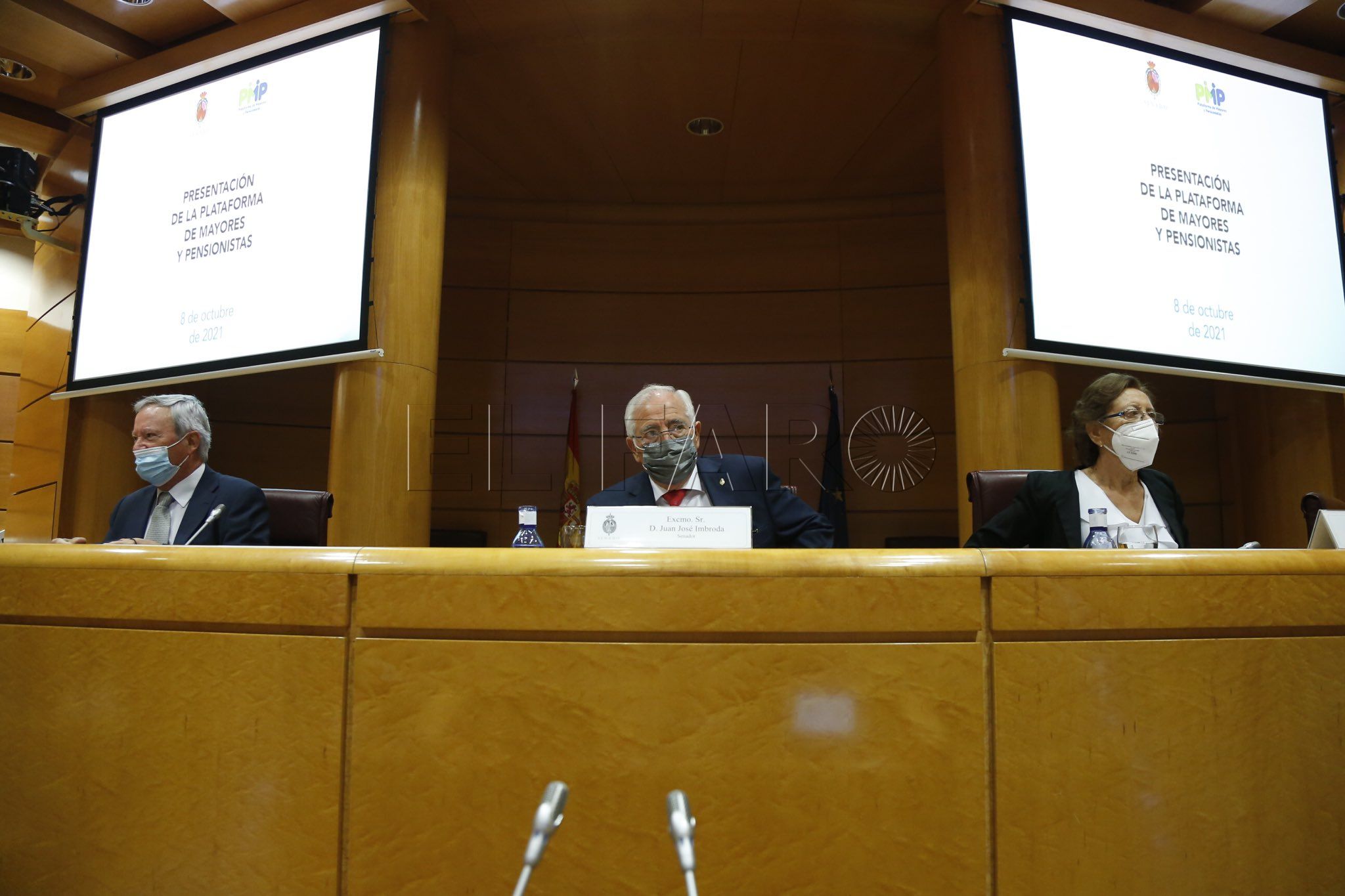 imbroda senado Imbroda: "Estamos lejos de decir que las pensiones son justas y tenemos que luchar todos para que lo sean"