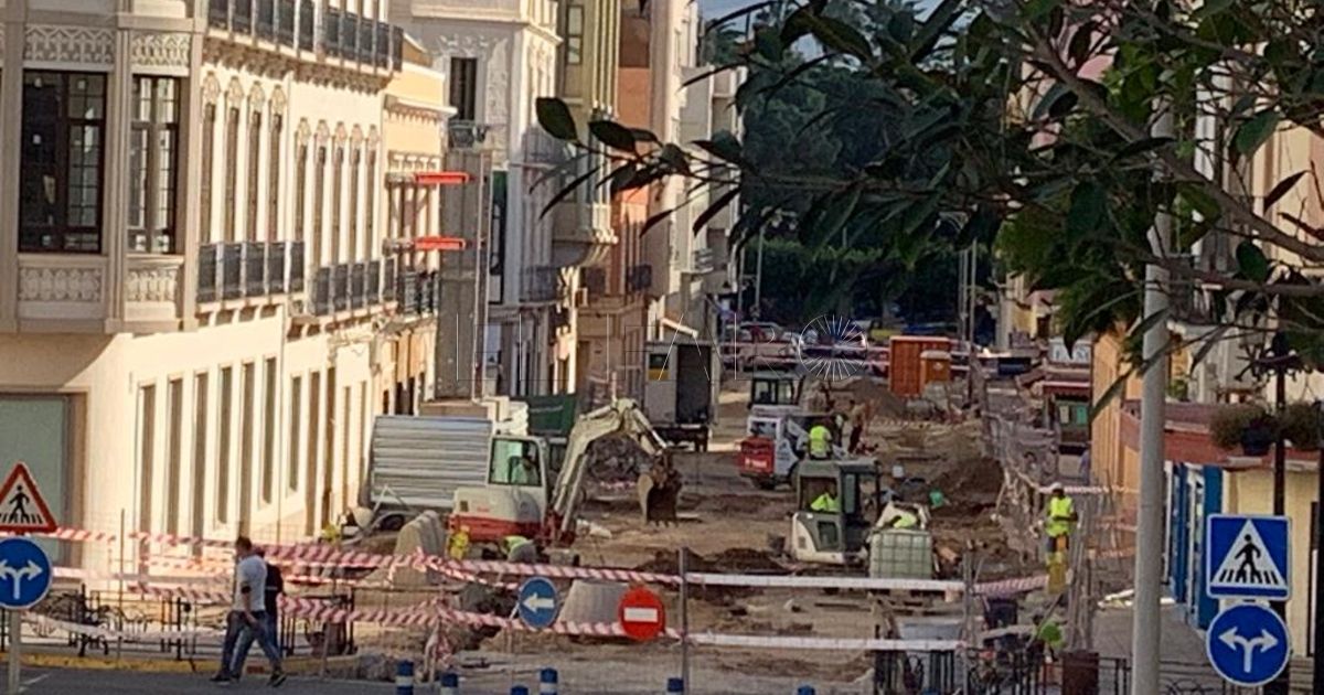 obras portada Vecinos del centro de Melilla denuncian que llevan un día y medio sin agua