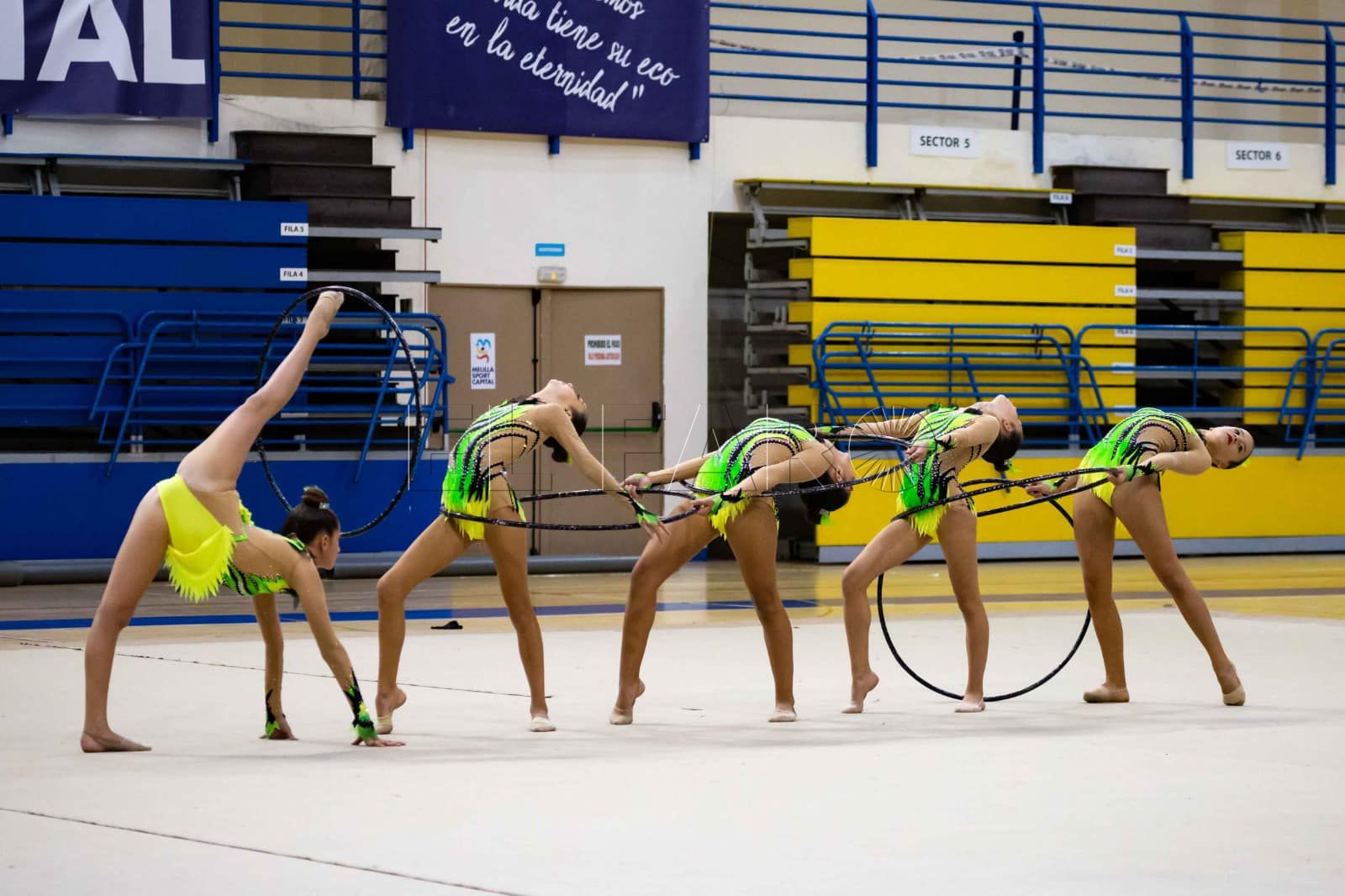 255354920 1612441565768653 4127094233051526501 n Exhibición de la Federación Melillense de Gimnasia Rítmica