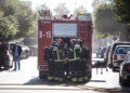 Bomberos incencio Policía Local 11 Desalojo vecinal por un incendio en la calle General Astilleros de Melilla