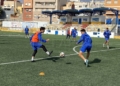 FDR3ZTLWQAYNCqF La plantilla del Melilla prepara en La Espiguera el partido del domingo en El Ejido