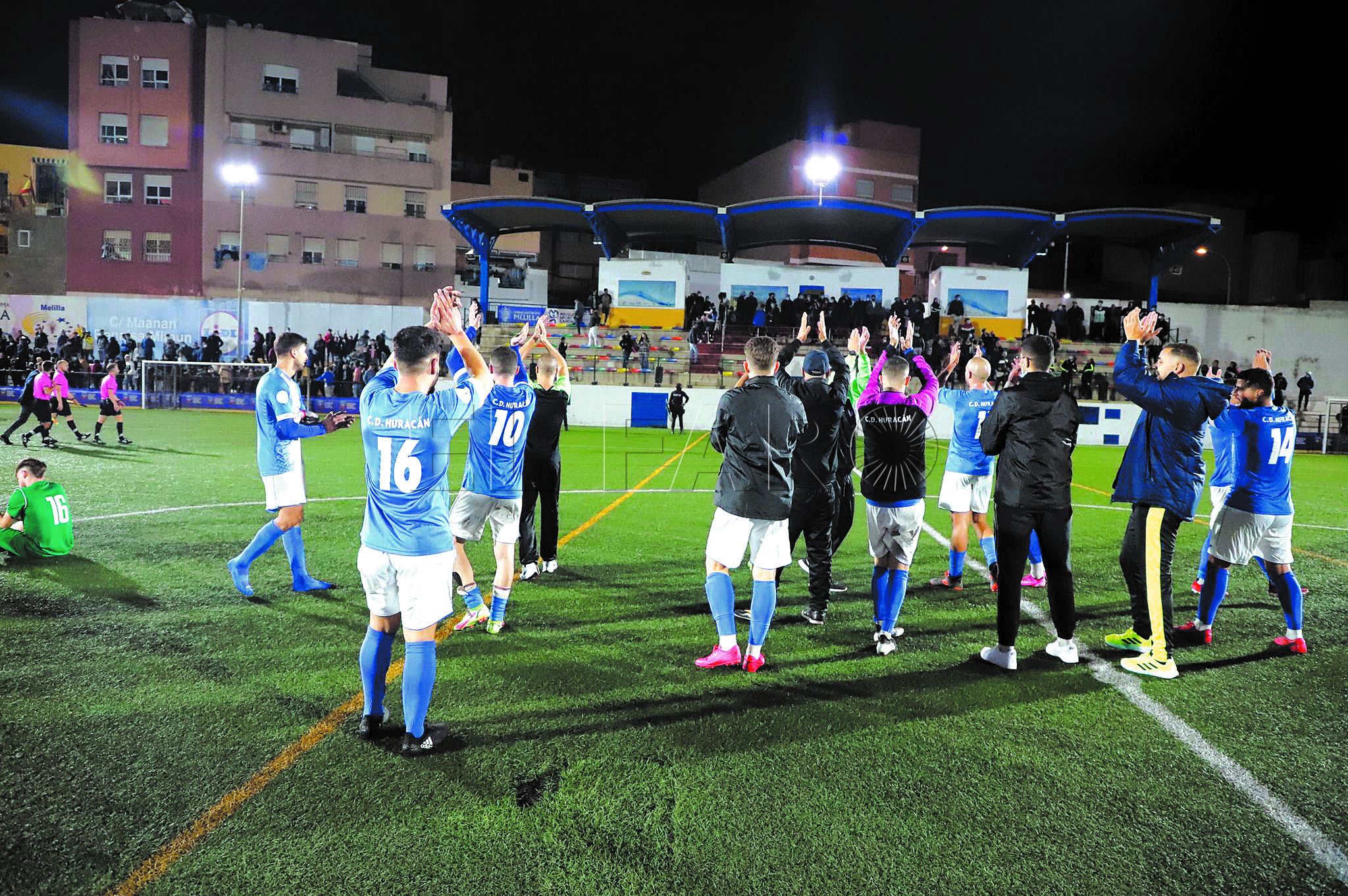 Imagen del partido de los melillenses en la ronda previa ante el Atarfe.