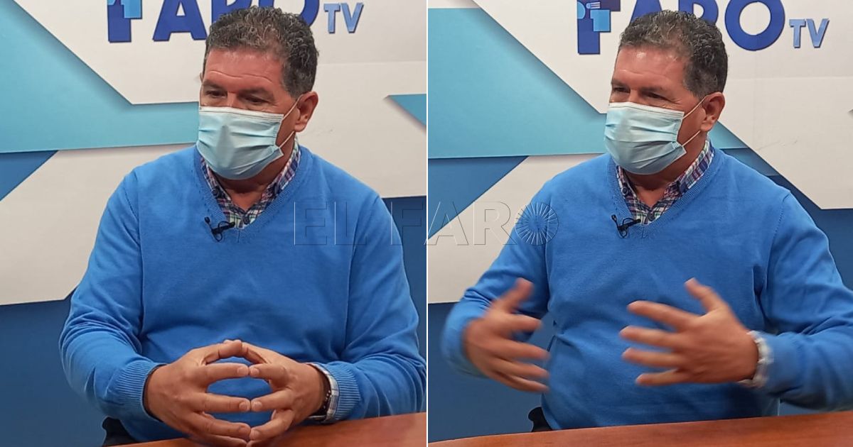 Jesús Ruiz Barranco durante la entrevista 1 El Sindicato Unificado de Policía de Melilla, favorable a abrir sólo Beni Enzar y dejar cerradas las otras fronteras