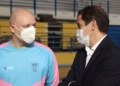 51782948580 4946181694 c El consejero Rachid Bussian visita el entreno del Melilla Sport Capital