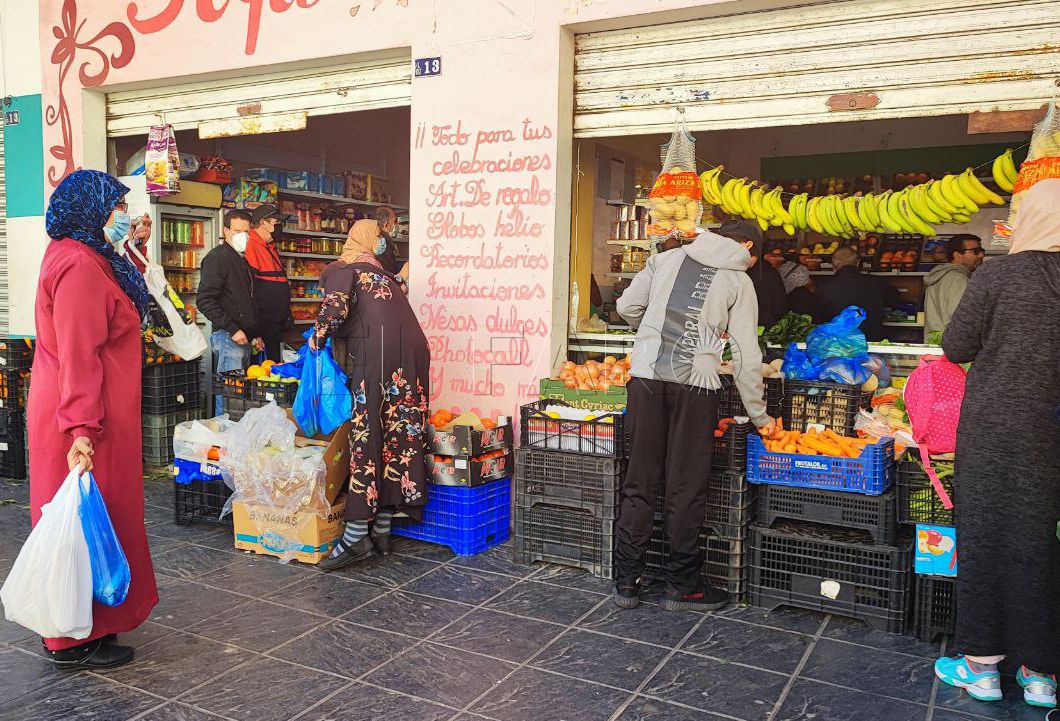 El Rastro Ambiente de sábado en el barrio de El Rastro de Melilla
