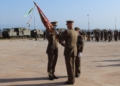 Entrega del Guión del Regimiento RING 8 1 2 Relevo del mando del Regimiento de Ingenieros nº 8 y del Tercio Gran Capitán 1º de La Legión