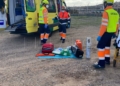 IMG 20211215 WA0017 Simulacro de emergencia en el aeropuerto de Melilla: un avión se sale de la pista