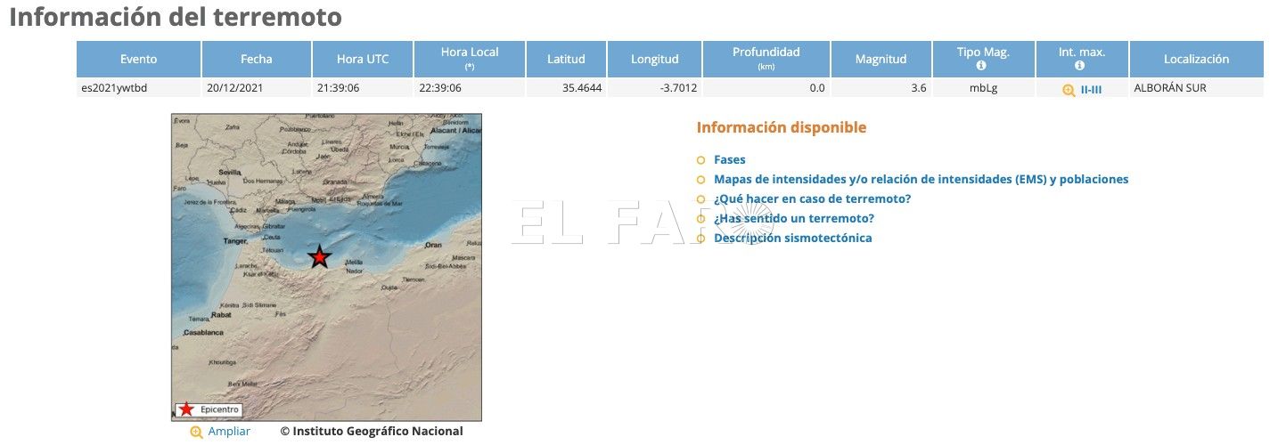 Terremoto 1 Melilla siente dos de los 25 terremotos registrados en Alborán en las últimas horas