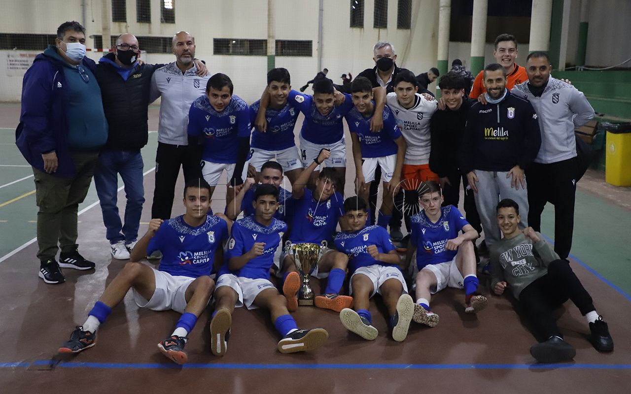 Remontada de la UD Melilla ante el CF Rusadir para llevarse la copa cadete